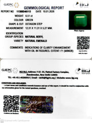 6.51/CT Natural Panna Stone with Govt. Lab Certificate-11388D46113